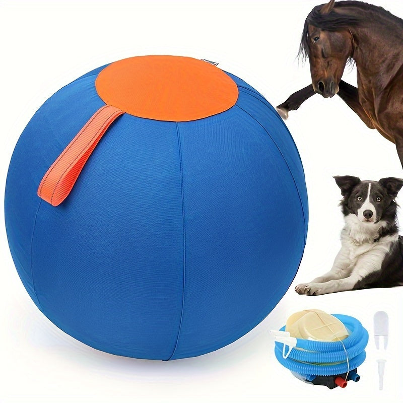 Large Inflatable Dog Ball Toy – Interactive Herding Training Ball for Dogs, Anti-Boredom Exercise Toy for Bulldogs, Golden Retrievers & Australian Shepherds, No Battery Required