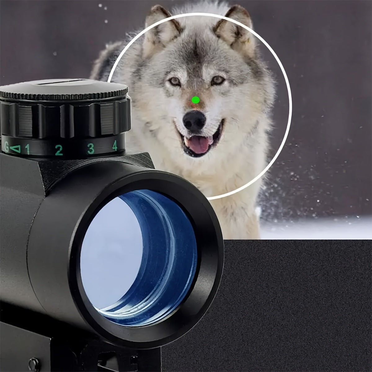 Tactical Red Green Dot Rifle Scope 1x40mm Reflex Sight – Aluminum Alloy Reflector Optic, Fits 20mm Picatinny Weaver Rail & 11mm Dovetail Rail – for Hunting, Shooting & Tactical Use