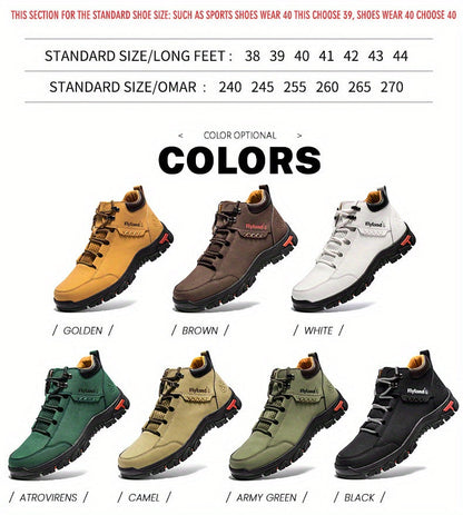 Men's Genuine Leather Chukka Boots Vintage Classic Top Layer Cowhide Lace-Up Ankle Boot Daily Casual Work Office 7 Colors US 8-13