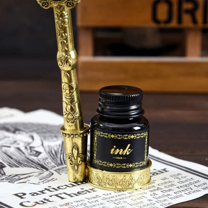 Vintage Quill Feather Dip Pen Set – Calligraphy Glass Pen, Letter Opener & Seal Wax Kit, Luxury Writing Gift for Halloween, Birthday, Holiday, Back to School & Stationery Lovers