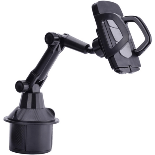 Car Cup Holder Phone Mount, Universal Adjustable Cell Phone Holder for Car Cup Holder, 360° Rotation Cradle Stand Compatible with iPhone Samsung All Smartphones