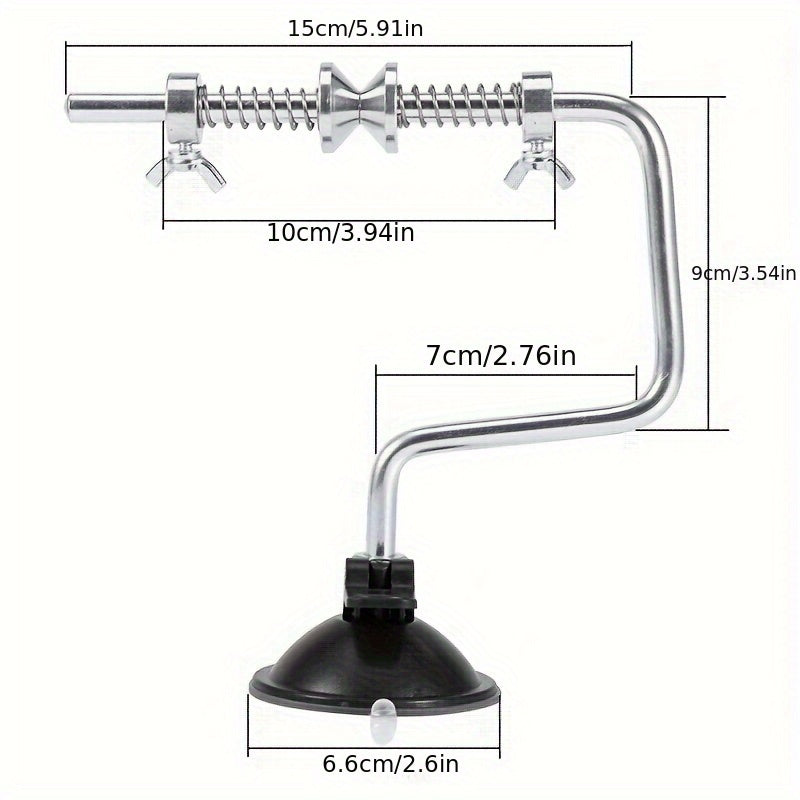 Stainless Steel Fishing Line Spooler Portable Fishing Reel Spooler Line Winder Tool for Spinning Baitcasting Reels Outdoor Fishing Tackle Accessory Easy Line Loading