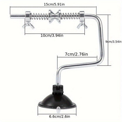 Stainless Steel Fishing Line Spooler Portable Fishing Reel Spooler Line Winder Tool for Spinning Baitcasting Reels Outdoor Fishing Tackle Accessory Easy Line Loading