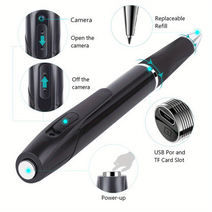 1080P FHD Portable Mini Security Camera – Indoor & Outdoor Surveillance, Body Camera Recording, Small Compact Cam for Lectures, Class, Office & Business Meetings, Optional 32GB or 64GB Card