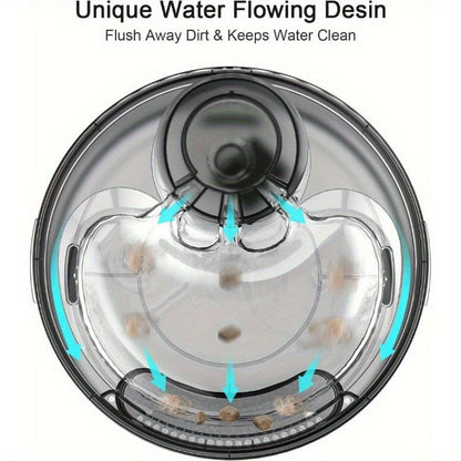 Automatic Dog Water Fountain 1.3 Gallon Large Capacity Pet Water Dispenser with Splatter Guard Cleaning Kit Low Voltage USB for Dogs Cats Multiple Pets