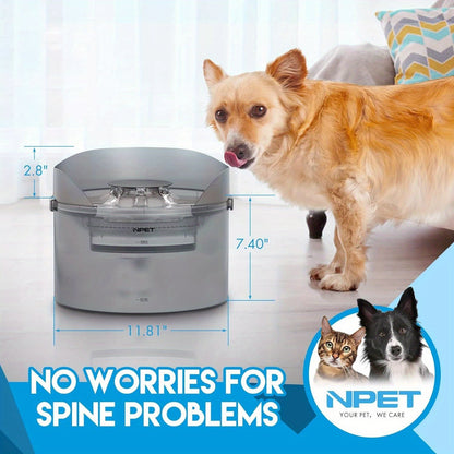Large Dog Water Fountain 5L & 8L with Triple Filtration System, Automatic Pet Water Dispenser with Splatter Guard & Cleaning Kit for Large Dogs and Multiple Pets – Quiet Pump, No Battery Needed