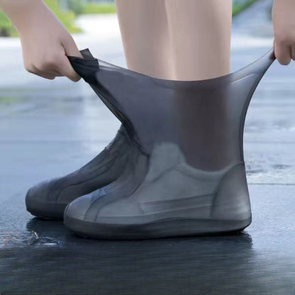 Reusable Latex Rain Boot Shoe Covers Waterproof Overshoes for Men Women & Kids – 5 Pairs Mixed Colors, One Size Fits All (EU 34-45), Durable Non-Slip Rain Protection for Outdoor Use