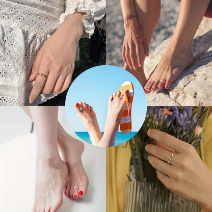925 Sterling Silver Adjustable Toe Ring Set 4pcs for Women - Daisy Flower CZ Cubic Zirconia Open Band Rings Lightweight 6g Boho Beach Jewelry for Finger Thumb Tail Toe, Party Vacation Gift