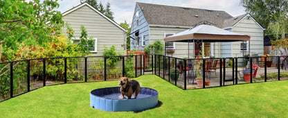 Portable Dog Playpen 8/16 Panels Heavy Duty Pet Exercise Pen for Large Medium Small Dogs Indoor Outdoor Use RV Camping Garden Yard Puppy Rabbit Animal Pen