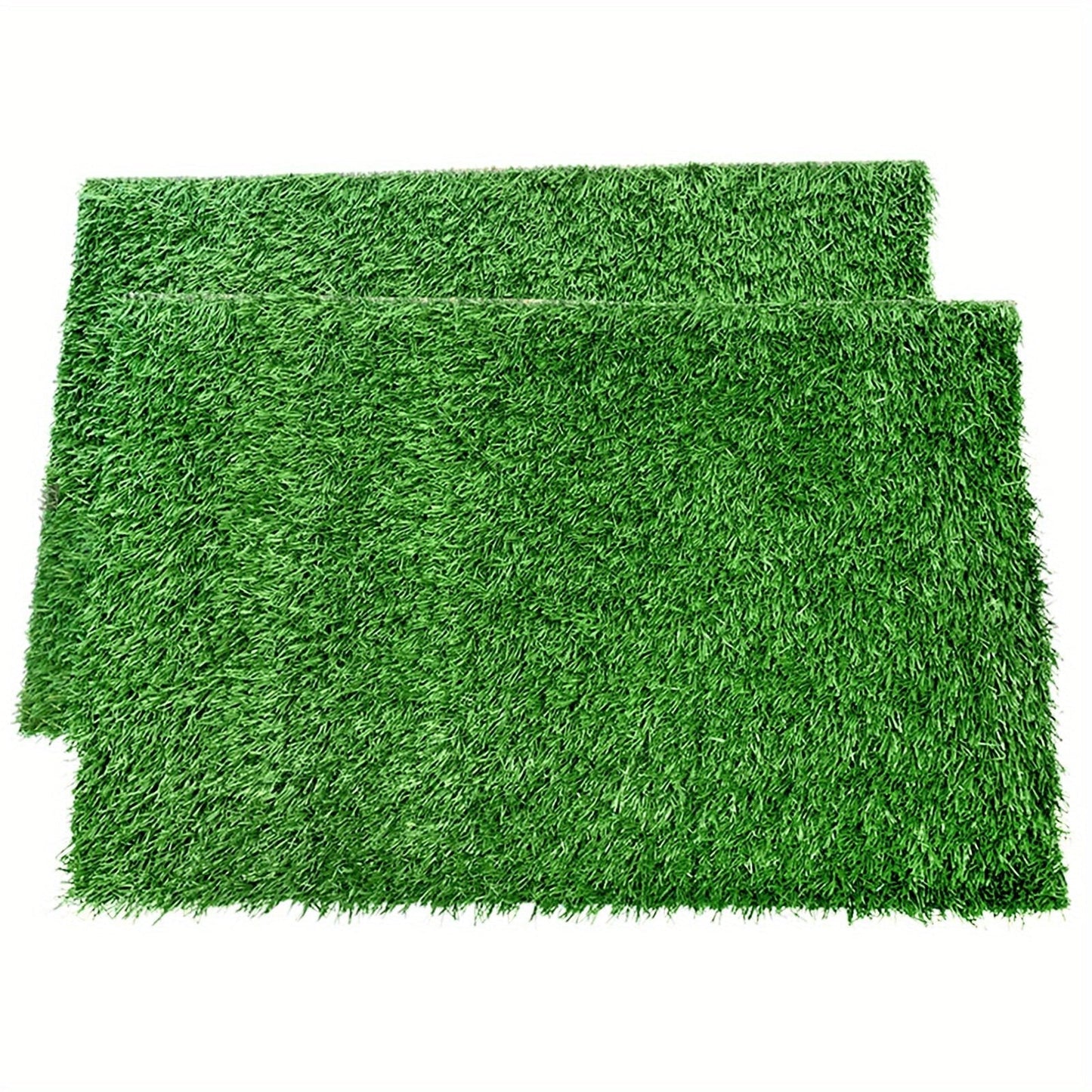 2-Pack Washable Dog Potty Training Mat Reusable Artificial Grass Pad with Odor Control for Puppies and Adult Dogs Indoor Outdoor Housebreaking and Travel Pet Waste Solution