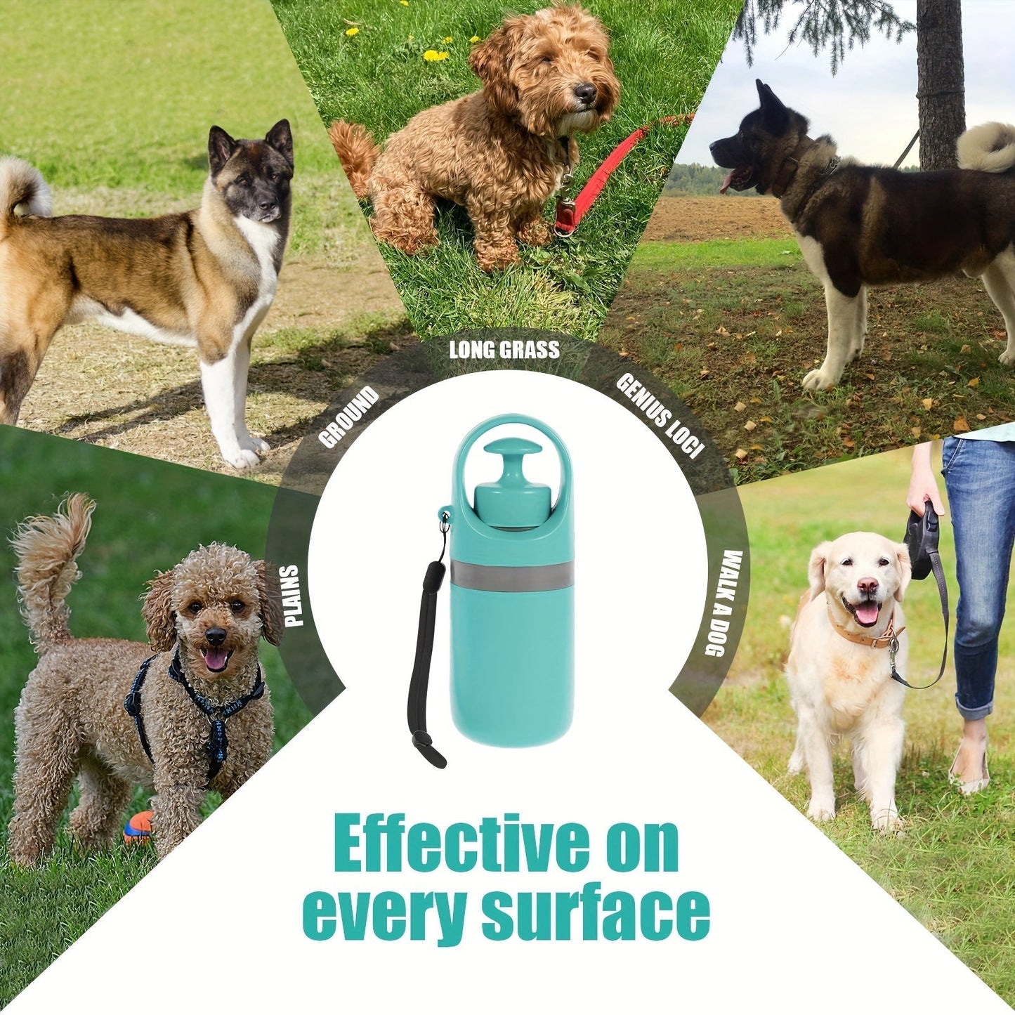 Dog Poop Scooper with Drawstring Bag – Portable EVA Pet Waste Picker, Scoop & Dispense, Lightweight Sanitary Outdoor Pooper Scooper for Dogs, No Battery, Easy Carry