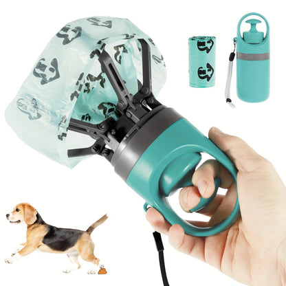 Dog Poop Scooper with Drawstring Bag – Portable EVA Pet Waste Picker, Scoop & Dispense, Lightweight Sanitary Outdoor Pooper Scooper for Dogs, No Battery, Easy Carry