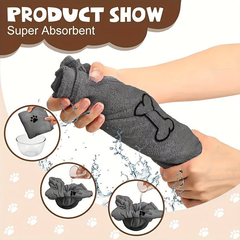 Large Pet Bath Towel for Dogs & Cats, 40x24 Inch Super Absorbent Quick Dry Microfiber Dog Towel, Soft Drying Blanket for Bathing, Grooming & Beach – Pet Supplies Gift