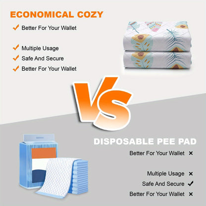 Washable Dog Pee Pads 2-Pack – Reusable Ultra-Absorbent Leak-Proof Whelping Pads with Non-Slip Backing, Machine Washable Puppy Training Pads for Playpen, Crate, Housebreaking & Travel