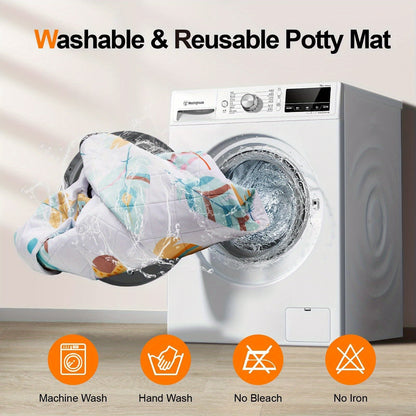 Washable Dog Pee Pads 2-Pack – Reusable Ultra-Absorbent Leak-Proof Whelping Pads with Non-Slip Backing, Machine Washable Puppy Training Pads for Playpen, Crate, Housebreaking & Travel