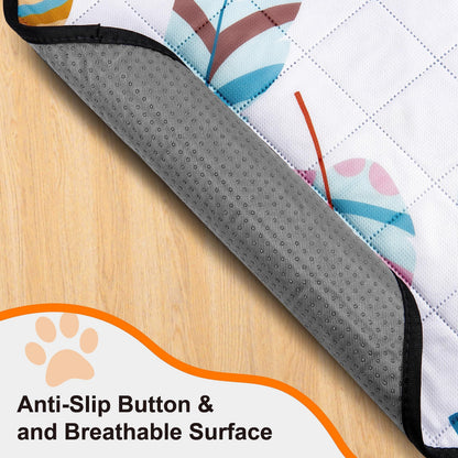 Washable Dog Pee Pads 2-Pack – Reusable Ultra-Absorbent Leak-Proof Whelping Pads with Non-Slip Backing, Machine Washable Puppy Training Pads for Playpen, Crate, Housebreaking & Travel