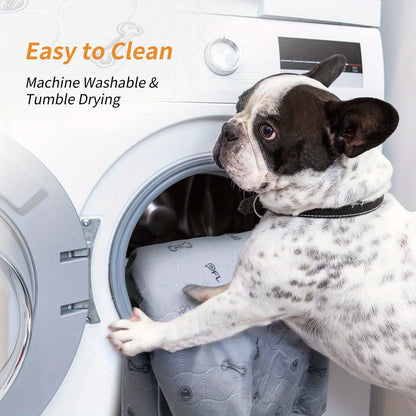 Washable Reusable Dog Pee Pads with Bone Print – Non-Slip Leakproof Absorbent Puppy Training Pads, Machine Washable Whelping Pads for Couch Crate Playpen Potty Training, Multiple Sizes