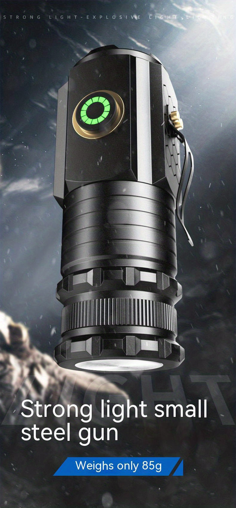 3000LM Rechargeable LED Flashlight Super Bright Magnetic Base Long Range - Tactical Flashlight for Camping Outdoor Car Repair Emergency Household