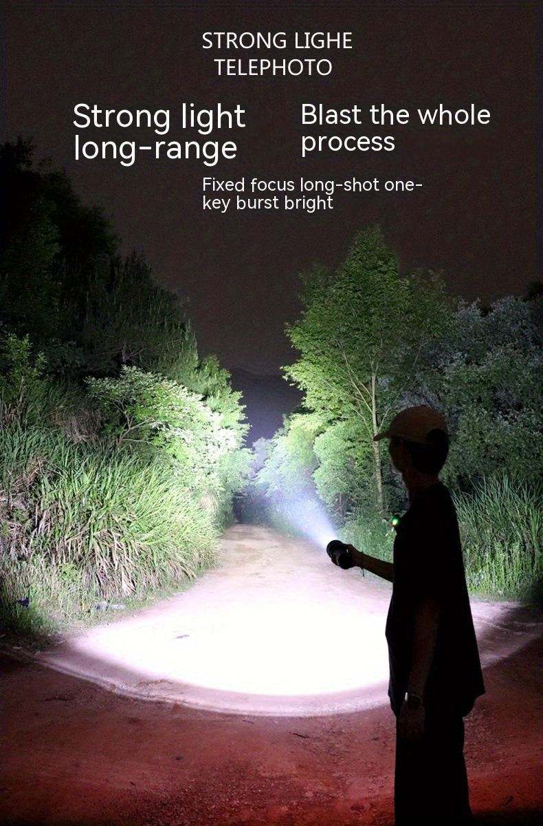 3000LM Rechargeable LED Flashlight Super Bright Magnetic Base Long Range - Tactical Flashlight for Camping Outdoor Car Repair Emergency Household