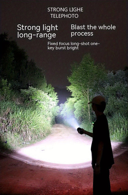 3000LM Rechargeable LED Flashlight Super Bright Magnetic Base Long Range - Tactical Flashlight for Camping Outdoor Car Repair Emergency Household