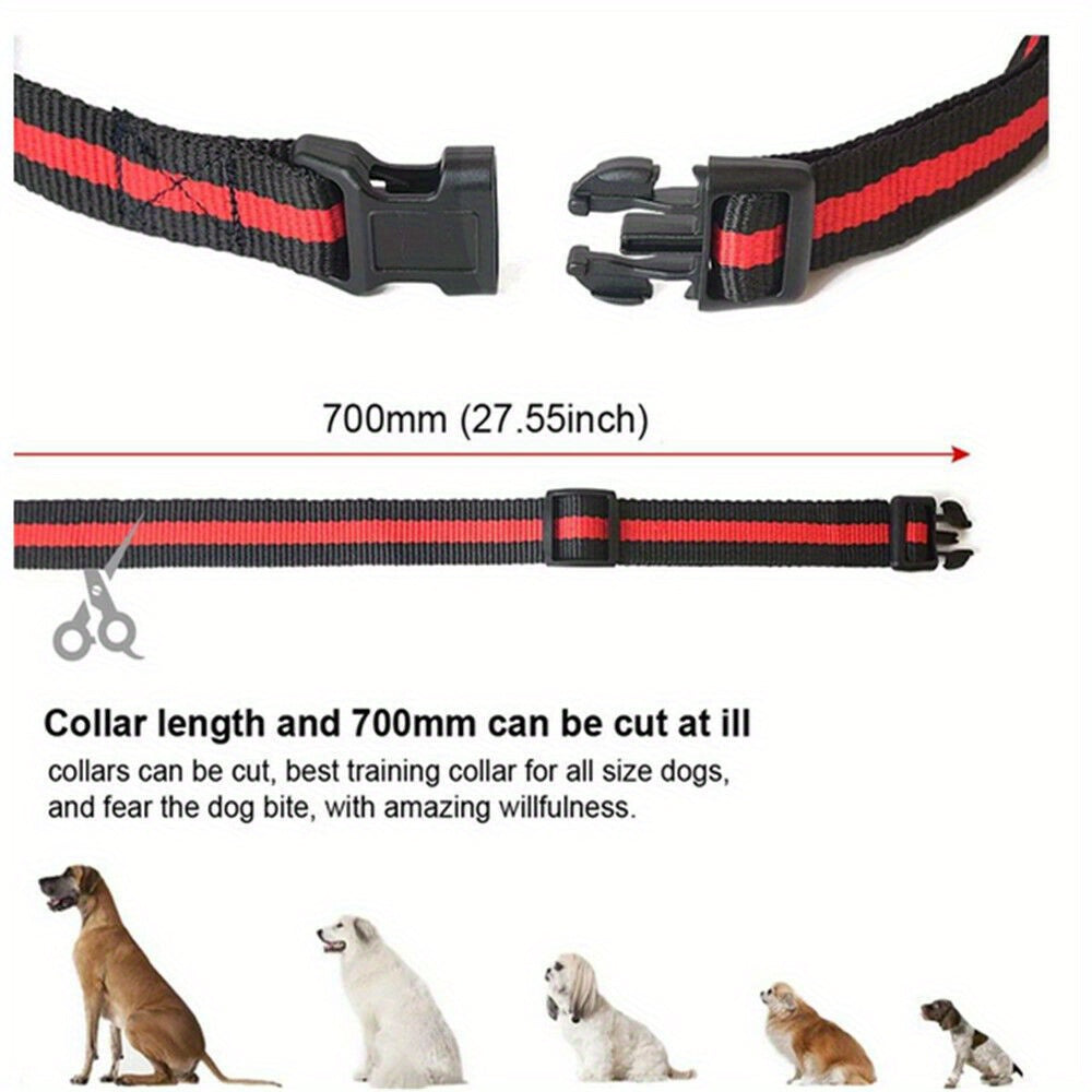 2600FT Remote Dog Training Collar with Shock, Vibration & Bark Control – Long Range E-Collar for Behavior Correction, Available in Red, Orange & Black