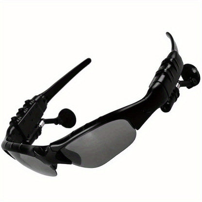 Smart Driving Bluetooth Glasses with Wireless Headphones – Stereo Music Hands-Free Calls Navigation, Noise-Cancelling Microphone, Open Ear Wearable Tech Eyewear for Driving Outdoor Sports Activities