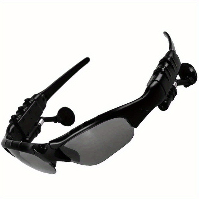 Bluetooth 5.4 Smart Audio Glasses Wireless Headset – Hands-Free Calls & Music, Built-In Condenser Mic, Volume Control, USB Charging, 80mAh Battery, Open Ear Wearable Tech Eyewear for Men & Women