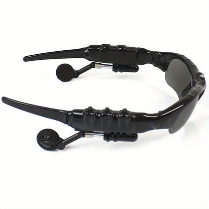 Smart Driving Bluetooth Glasses with Wireless Headphones – Stereo Music Hands-Free Calls Navigation, Noise-Cancelling Microphone, Open Ear Wearable Tech Eyewear for Driving Outdoor Sports Activities