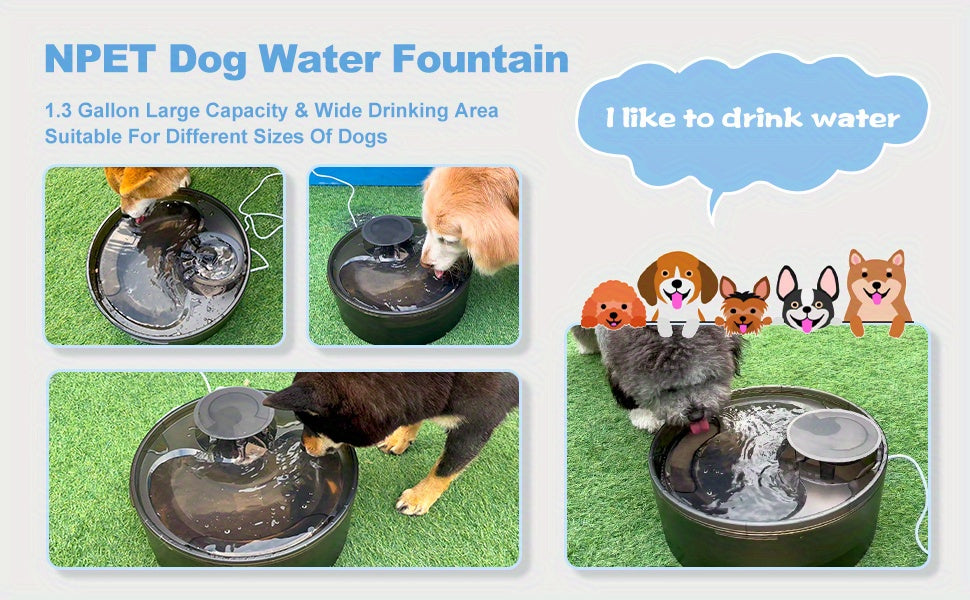 Dog Cat Water Fountain Replacement Filters 4/8/16/20/24 Pack Activated Carbon Multi-Filtration Compatible with NPET DF10 DF30 Automatic Pet Water Dispenser