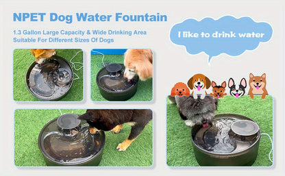 Dog Cat Water Fountain Replacement Filters 4/8/16/20/24 Pack Activated Carbon Multi-Filtration Compatible with NPET DF10 DF30 Automatic Pet Water Dispenser