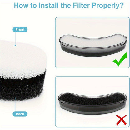 Dog Cat Water Fountain Replacement Filters 4/8/16/20/24 Pack Activated Carbon Multi-Filtration Compatible with NPET DF10 DF30 Automatic Pet Water Dispenser
