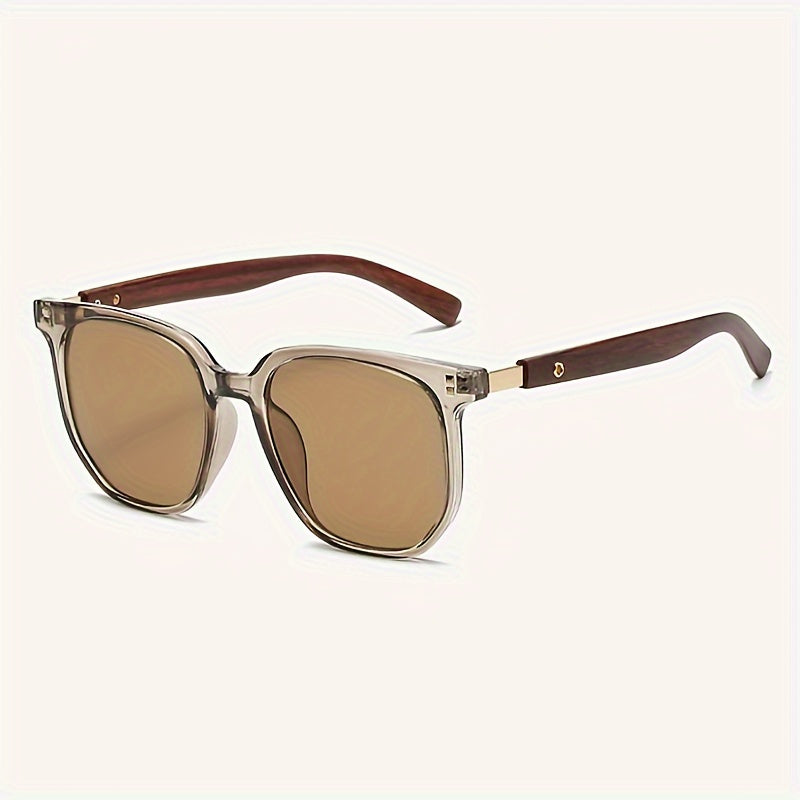 Unisex Vintage Stud Detail Sunglasses TR Polarized UV400 - Retro Street Style Fashion Eyewear for Men Women Outdoor Driving Travel & Daily Wear, Lightweight TR Frame