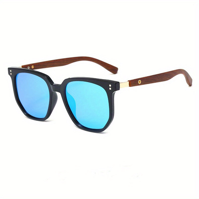 Unisex Vintage Stud Detail Sunglasses TR Polarized UV400 - Retro Street Style Fashion Eyewear for Men Women Outdoor Driving Travel & Daily Wear, Lightweight TR Frame