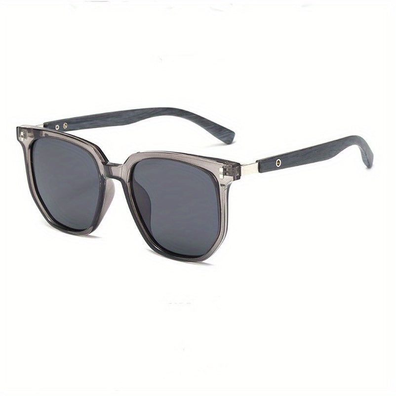 Unisex Vintage Stud Detail Sunglasses TR Polarized UV400 - Retro Street Style Fashion Eyewear for Men Women Outdoor Driving Travel & Daily Wear, Lightweight TR Frame