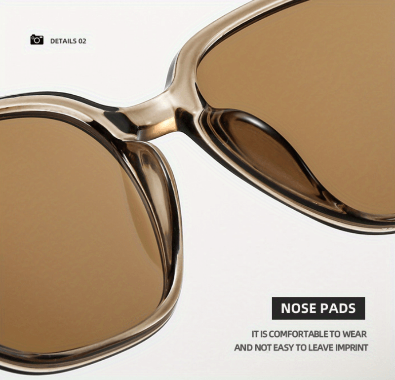 Unisex Vintage Stud Detail Sunglasses TR Polarized UV400 - Retro Street Style Fashion Eyewear for Men Women Outdoor Driving Travel & Daily Wear, Lightweight TR Frame