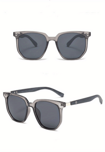 Unisex Vintage Stud Detail Sunglasses TR Polarized UV400 - Retro Street Style Fashion Eyewear for Men Women Outdoor Driving Travel & Daily Wear, Lightweight TR Frame