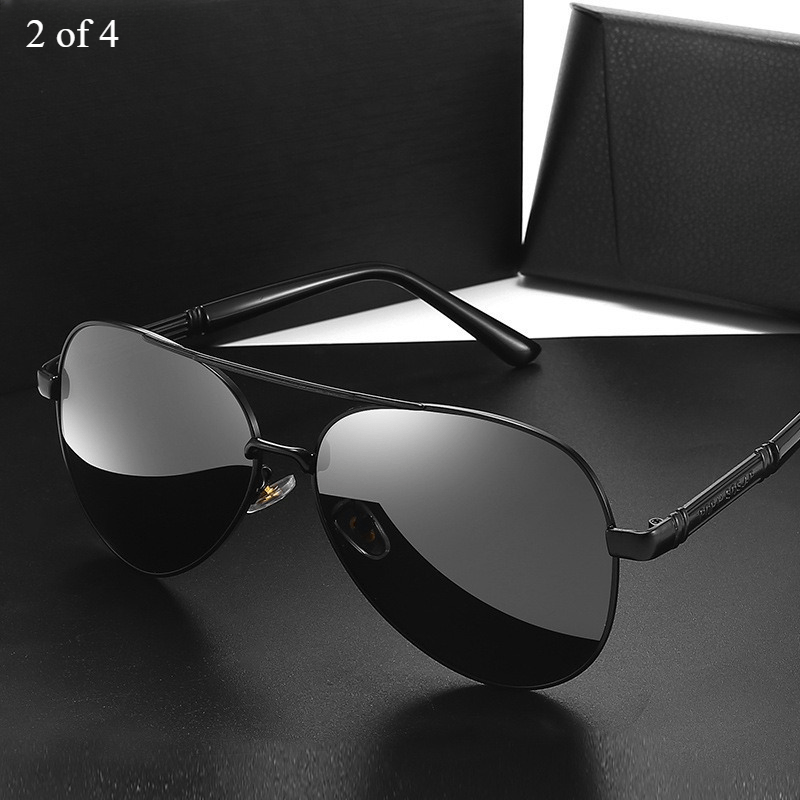 Double Bridge UV400 Polarized Sunglasses for Men & Women – Anti-Glare Lenses for Hiking Fishing Driving, Stylish Unisex Outdoor Eyewear in Black Gold Red Silver, Perfect Gift
