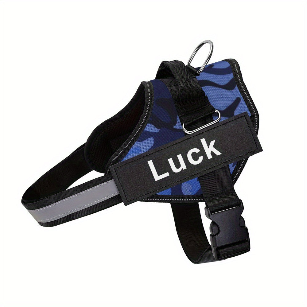 Personalized No-Pull Dog Harness with Custom Name & Phone Number – Heavy Duty Escape Proof Pet Vest for Training & Walking, Sizes XS to XXL, 12 Colors Available