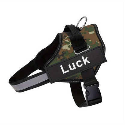 Personalized No-Pull Dog Harness with Custom Name & Phone Number – Heavy Duty Escape Proof Pet Vest for Training & Walking, Sizes XS to XXL, 12 Colors Available
