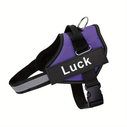 Personalized No-Pull Dog Harness with Custom Name & Phone Number – Heavy Duty Escape Proof Pet Vest for Training & Walking, Sizes XS to XXL, 12 Colors Available