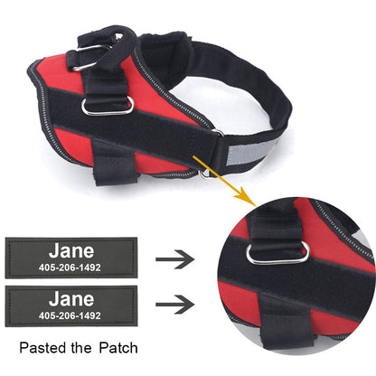 Personalized No-Pull Dog Harness with Custom Name & Phone Number – Heavy Duty Escape Proof Pet Vest for Training & Walking, Sizes XS to XXL, 12 Colors Available