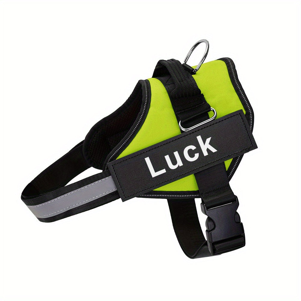 Personalized No-Pull Dog Harness with Custom Name & Phone Number – Heavy Duty Escape Proof Pet Vest for Training & Walking, Sizes XS to XXL, 12 Colors Available