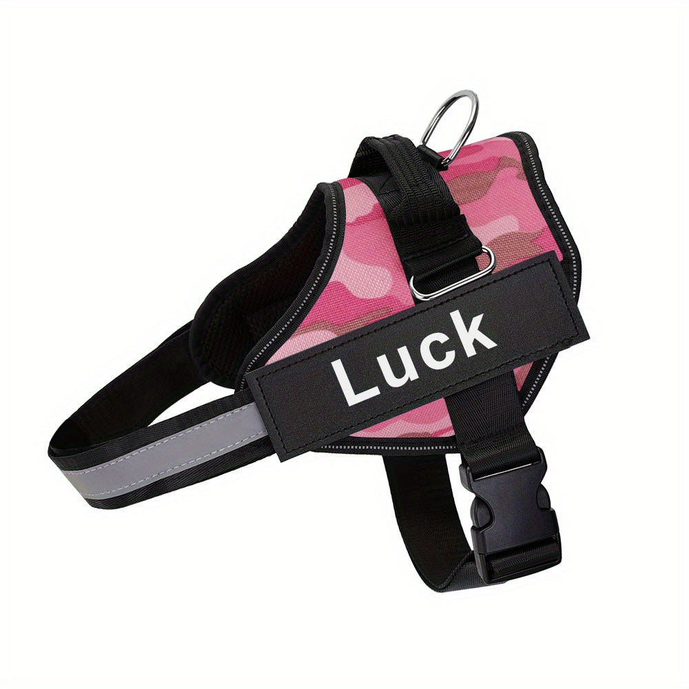 Personalized No-Pull Dog Harness with Custom Name & Phone Number – Heavy Duty Escape Proof Pet Vest for Training & Walking, Sizes XS to XXL, 12 Colors Available