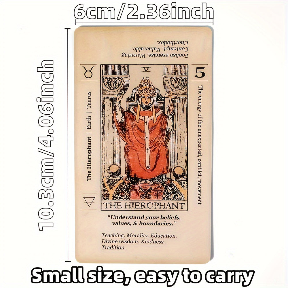 Tarot Cards for Beginners 78 Vintage Card Deck with PDF Guide Booklet for Spiritual Exploration Adult Card Game Gift for Friends Family Halloween Christmas Thanksgiving Party