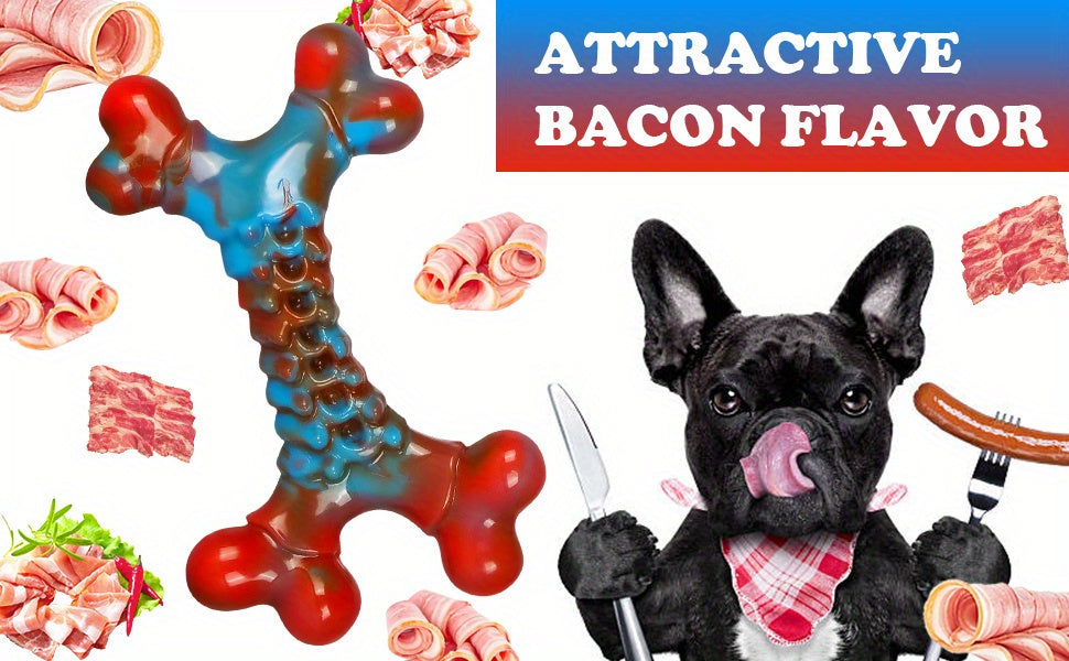 Indestructible Dog Chew Toys for Aggressive Chewers Large Breed Tough Nylon Dog Teething Toy Durable Sturdy Boredom Relief Interactive Chew Toy Keeps Dogs Busy Red 1pc 2pcs 4pcs
