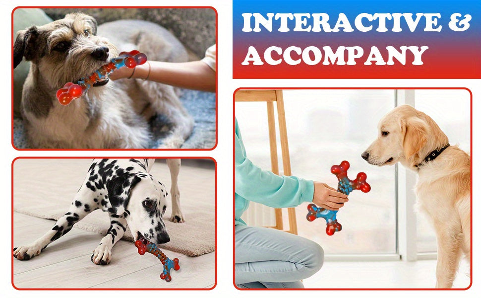 Indestructible Dog Chew Toys for Aggressive Chewers Large Breed Tough Nylon Dog Teething Toy Durable Sturdy Boredom Relief Interactive Chew Toy Keeps Dogs Busy Red 1pc 2pcs 4pcs