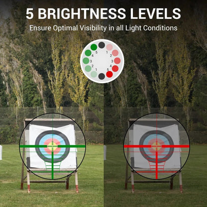 3-9x40 Rifle Scope with Red & Green Illuminated Reticle – Reinforced Aluminum Alloy Tactical Riflescope with 4-Hole Mounting System for Hunting, Shooting & Outdoor Use