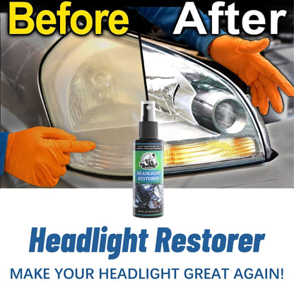 Headlight Restoration Kit Complete Care Solution – Removes Oxidation, Yellowing & Discoloration, Restores Clarity & Gloss, UV Protective Coating for Cars Trucks SUVs – DIY Headlight Lens Repair Set