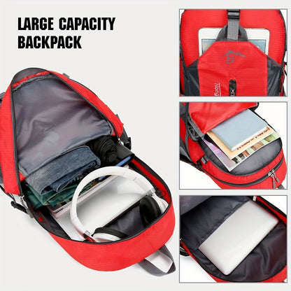 25L Hiking Daypack Backpack Lightweight – Water Resistant Laptop Protection Outdoor Backpack for Men & Women, Cycling, Traveling, Camping & Daily Use – Durable & Compact Trail Pack