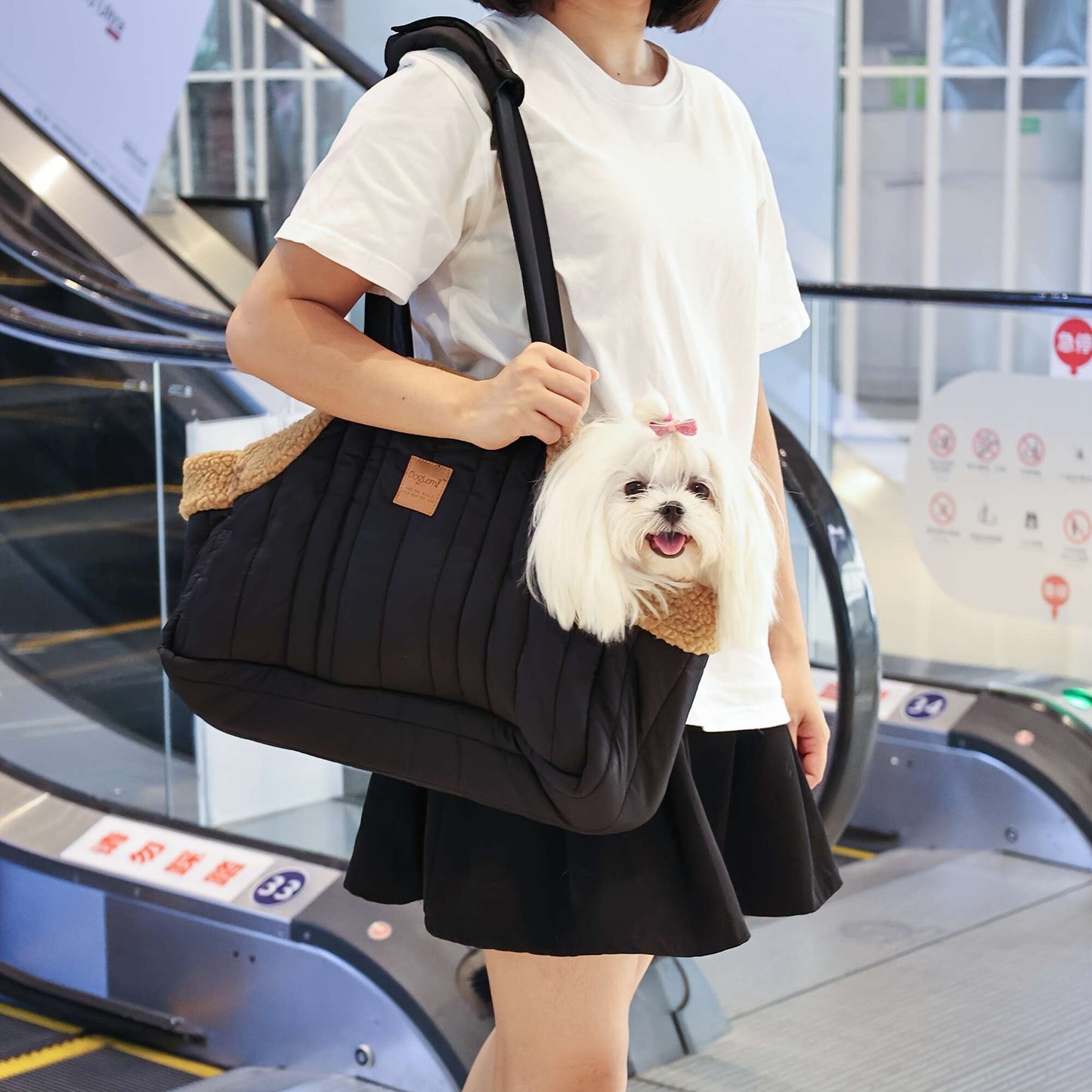 Winter Pet Carrier Handbag with Snap Closure – Cozy Warm Tote Bag for Small Dogs & Cats, Perfect for Outdoor Activities, Available in Brown, Black, Beige, Pink, Green & Blue